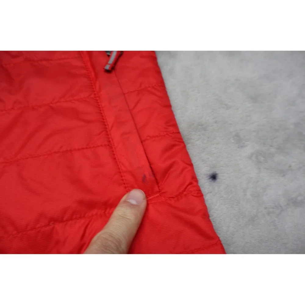 Columbia Vest‎ Youth Medium Red Omni Heat Insulated Quilted Full Zip Puffer